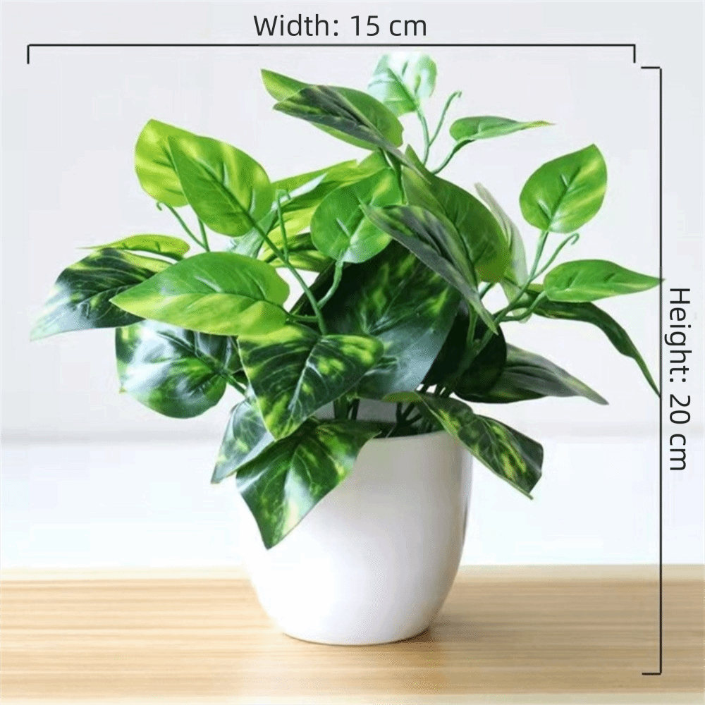 Bonsai Garden Mini - ミニフェイク鉢植え花盆栽テーブルデコレーション鉢植え飾り偽物の植物造花ホームガーデンデコレーション