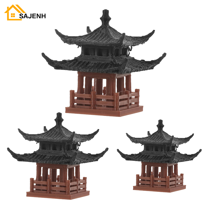 Bonsai Garden Mini - ミニ塔像妖精の庭の装飾古代建物モデル日本パビリオン装飾禅庭水族館盆栽装飾