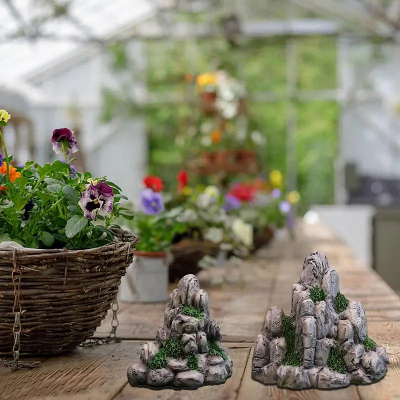 ミニ山の偽のミニチュア石,人工の丘のおもちゃ,盆栽の装飾品, - Bonsai Garden Miniature のレビューと価格