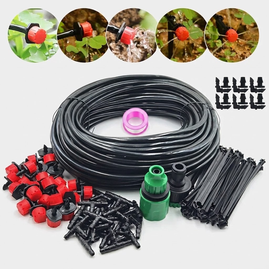 農地温室盆栽花野菜栽培用自動点滴灌漑キット 10-30M プ - Bonsai Garden Grow Kit のレビューと価格