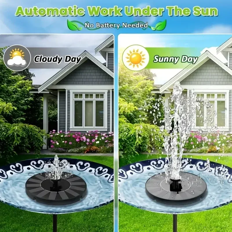 13/16/18cm 太陽光発電噴水ポンプ: ガーデンプール - Bonsai Garden Fountain のレビューと価格