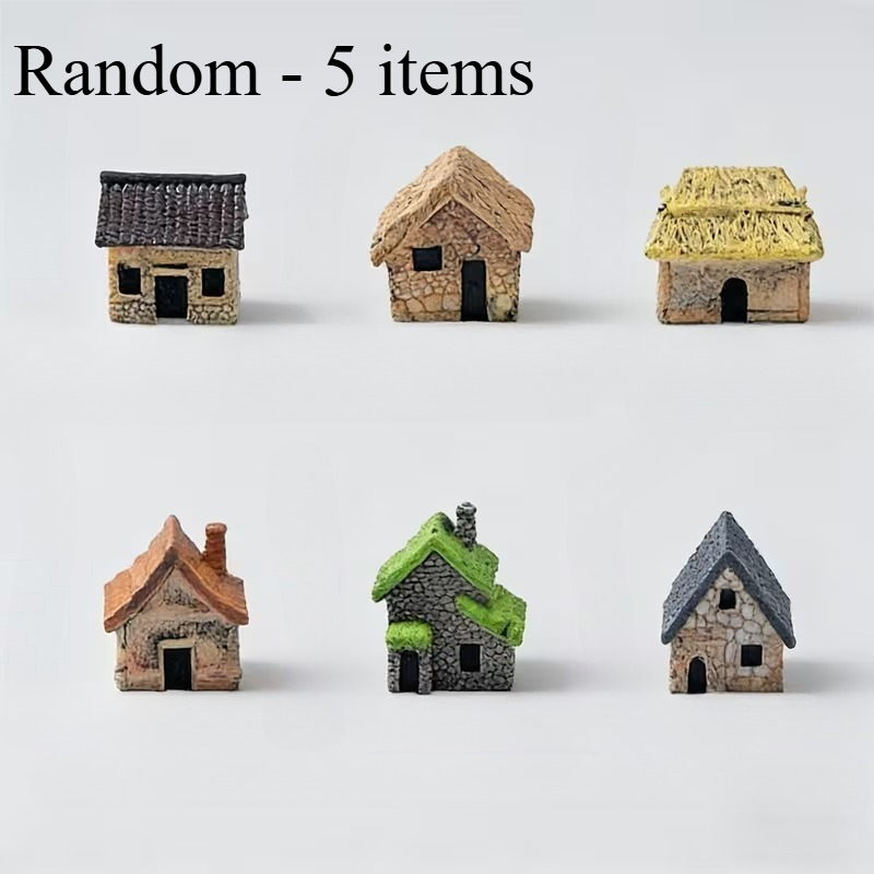 5個入り樹脂製ミニチュア手作りハウスセット アウトドアガーデ - Bonsai Garden Miniature のレビューと価格