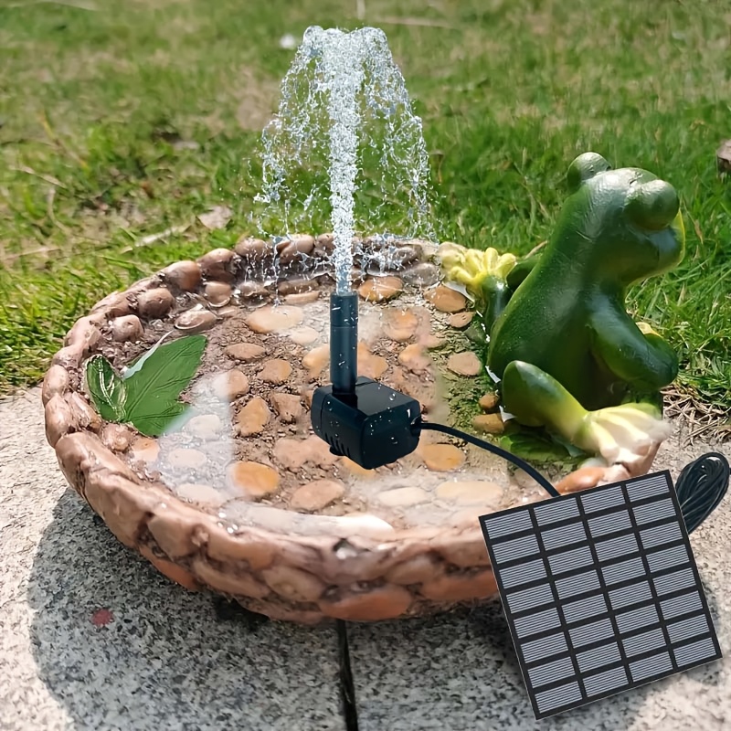 ソーラー噴水 6ノズル付き - 1.4Wソーラーパネルフロー - Bonsai Garden Fountain のレビューと価格