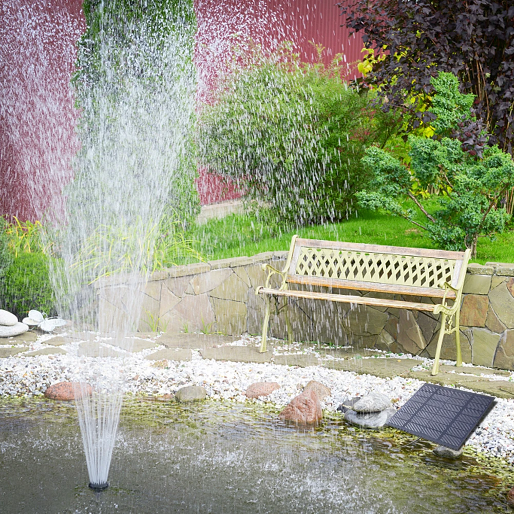 ソーラー噴水 6ノズル付き - 1.4Wソーラーパネルフロー - Bonsai Garden Fountain のレビューと価格