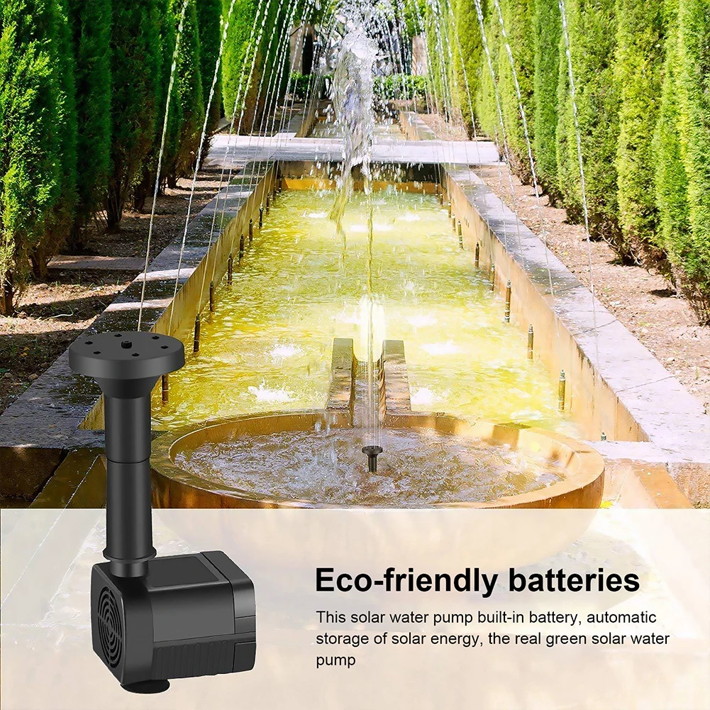 庭用の6つのノズルを備えたソーラー噴水ポンプ,バードバス用の - Bonsai Garden Fountain のレビューと価格