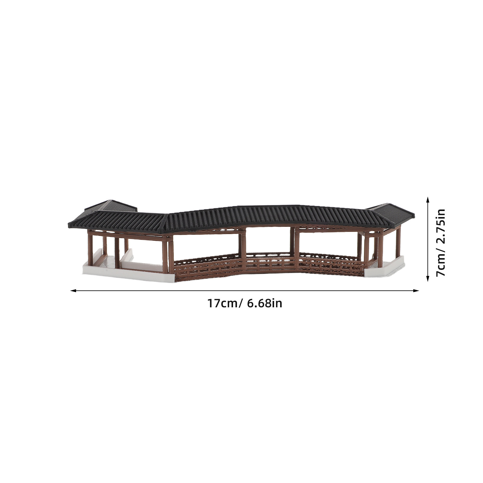 古代風のミニチュア橋。プラスチック製で、盆栽の風景や庭、机の - Bonsai Garden Mini のレビューと価格