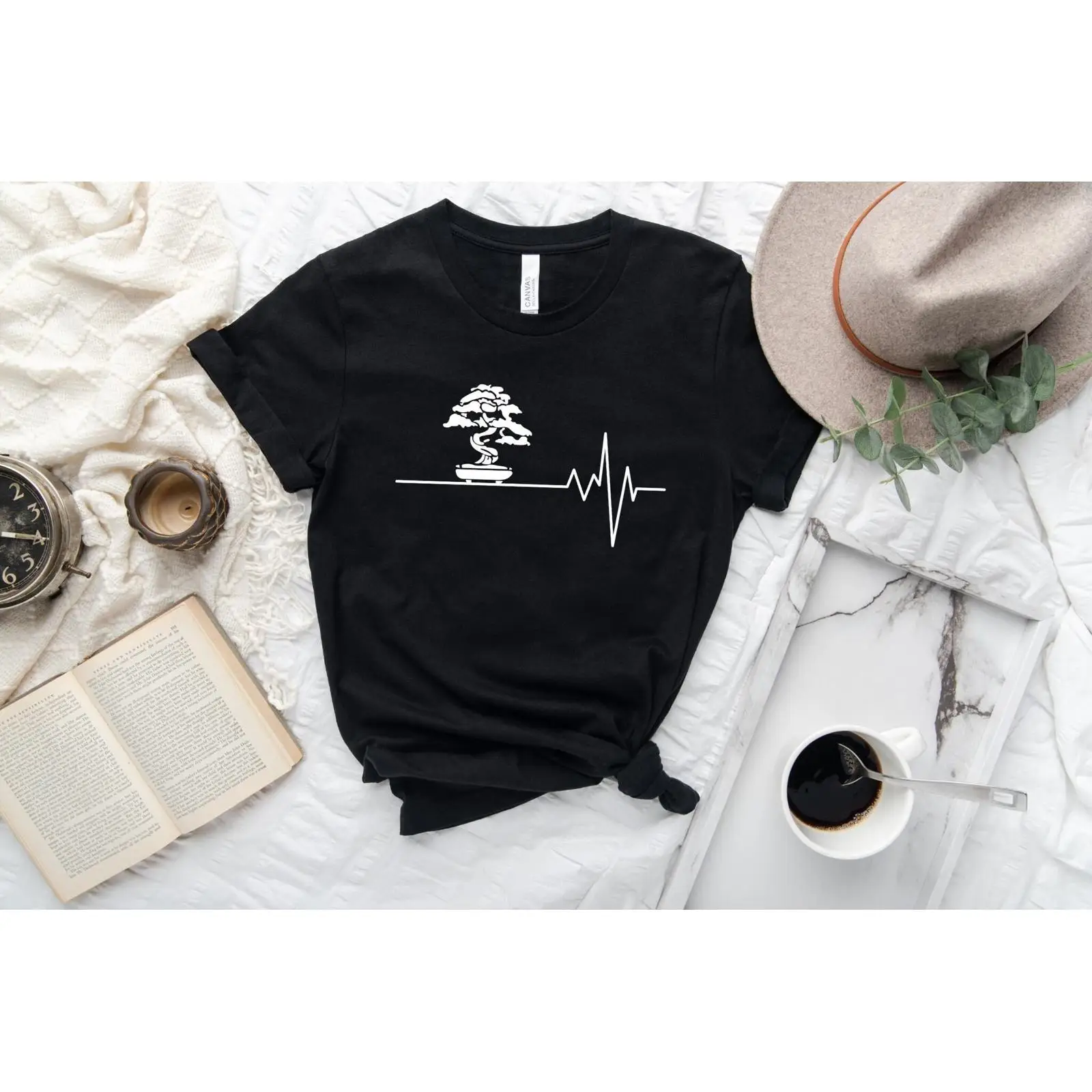 盆栽ハートビートTシャツ 日本のガーデニング 日本愛好家向け - Bonsai Garden In Japan のレビューと価格
