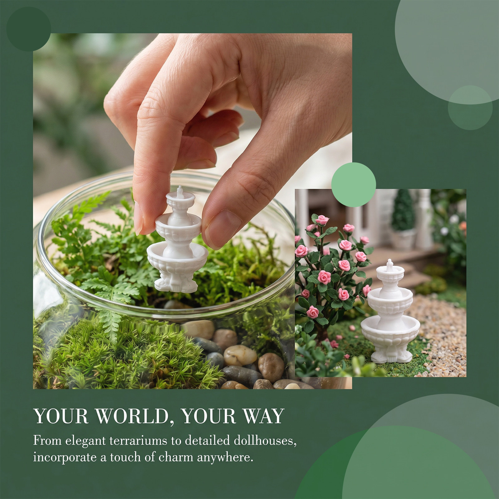 景観用噴水 プラスチック製ミニ噴水 盆栽庭園用装飾小道具 テ - Bonsai Garden Fountain のレビューと価格