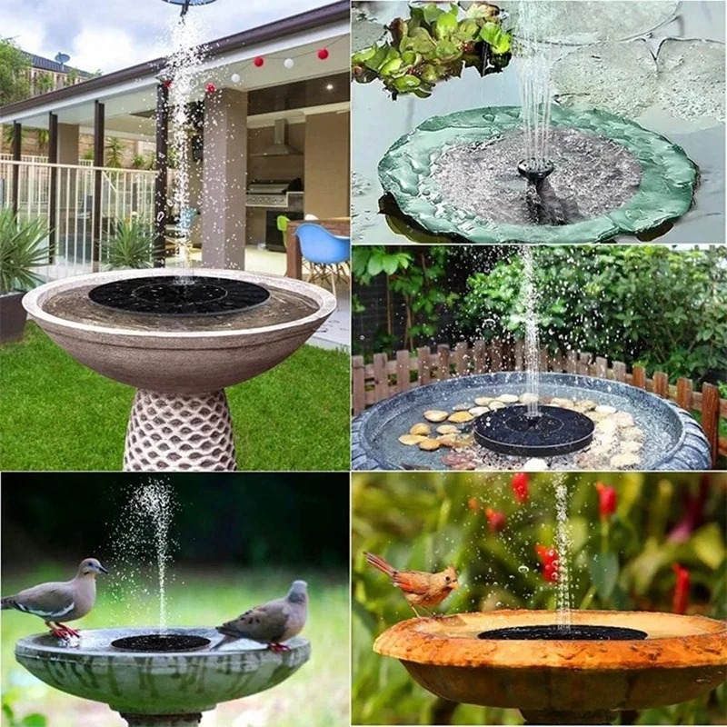 ソーラーパワーフローティング噴水ポンプ、13cm、16cm、 - Bonsai Garden Fountain のレビューと価格