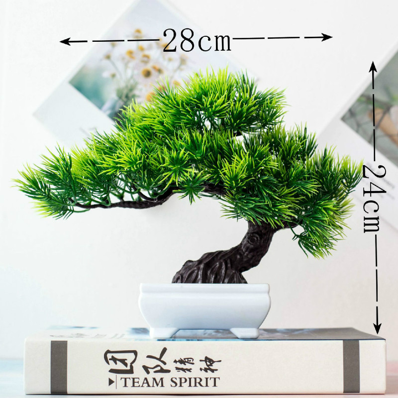 新緑人工植物盆栽小さな木草花鉢植え盆栽ハロウィン結婚式クリス - Bonsai Garden Mini のレビューと価格