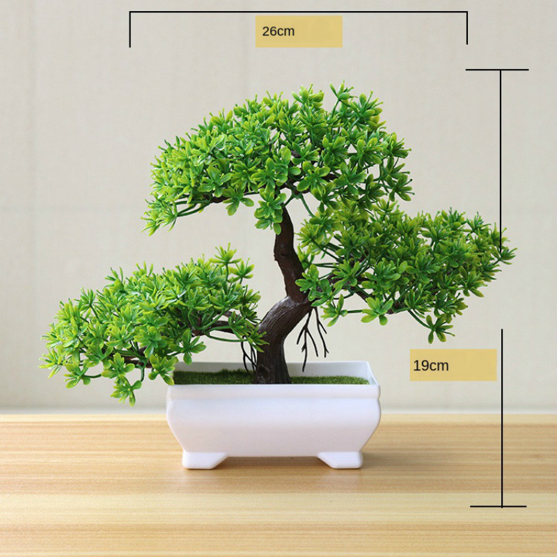 新緑人工植物盆栽小さな木草花鉢植え盆栽ハロウィン結婚式クリス - Bonsai Garden Mini のレビューと価格