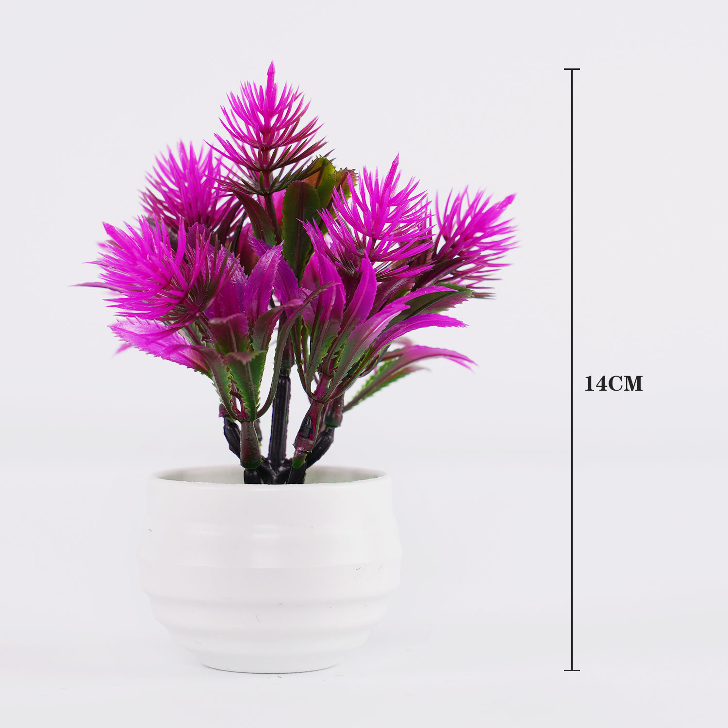 人工植物ミニ盆栽鉢植え、小さな鉢植えの盆栽ポット、偽の花、オ - Bonsai Garden Mini のレビューと価格
